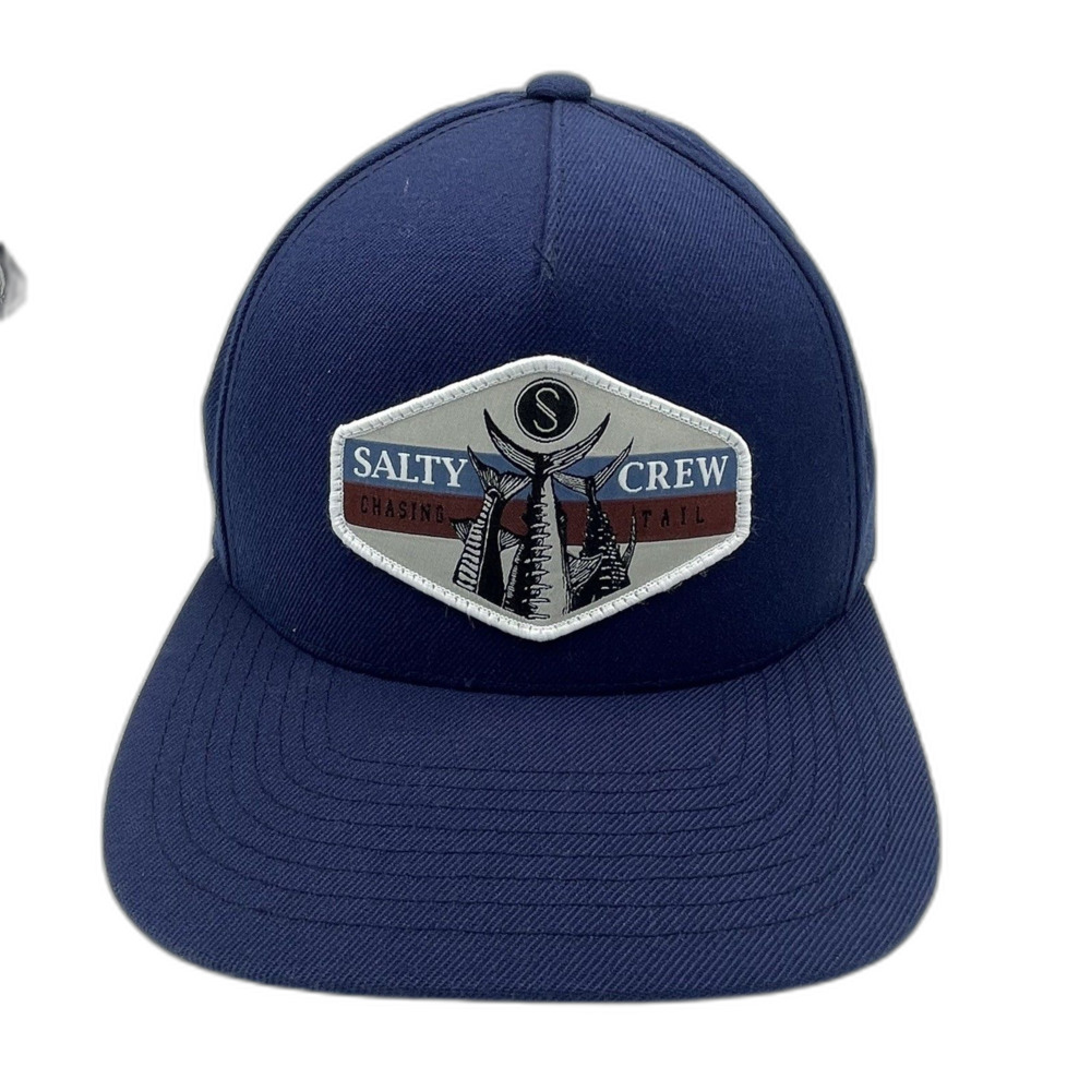 Salty Crew "High Tail" Snapback Hat (Navy) 5-Panel Cap